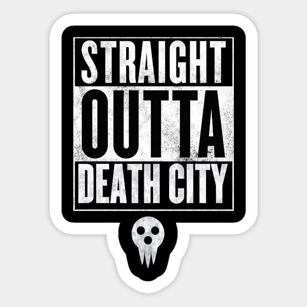 Soul Eater Straight Outta Death City Sticker by Rebellion10